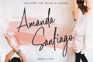 Amanda Santiago: A Handcrafted Script Font for Authentic Design