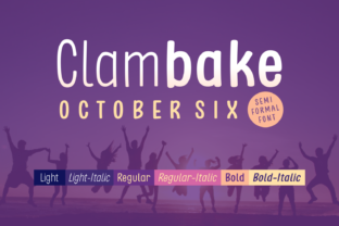 Clambake October Six: A Modern, Versatile Font for Every Design