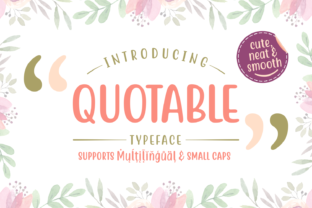 Quotable: A Cute Script Font for Creative Projects