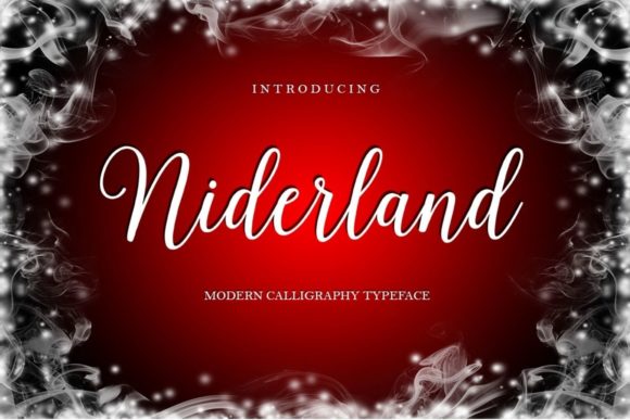 The Niderland Script: A Trendy, Feminine Handwritten Font for Modern Design