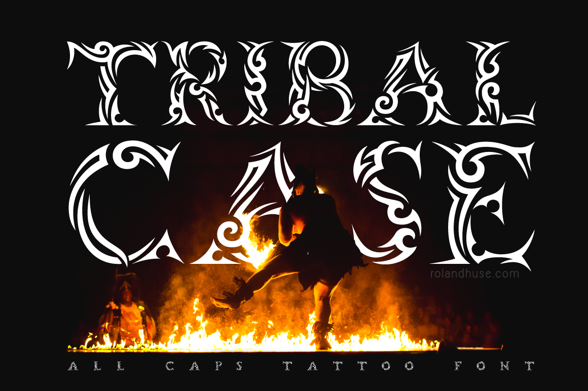 Tribal Case: The Ultimate Font for a Bold, Alternative Aesthetic